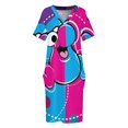 thumbnail image 4 of ¡love los nerds! Vestido suelto con bolsillo vestidos de cóctel vestido de fiesta de lujo para mujer, 4 of 7