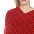 thumbnail image 4 of White Mark Poncho en Tricot à Franges pour Femme, Taille Unique, 4 of 5