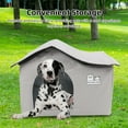 thumbnail image 3 of Casa De Enfriamiento Para Mascotas, Casa De Enfriamiento Desmontable Portátil De Papel De Aluminio De Tela Oxford Para Patio De Jardín Al Aire Libre, 3 of 7