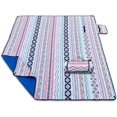 thumbnail image 1 of Beach Blankets Sandproof Waterproof 3 Layers Machine Washable, Sandproof Beach Blanket(Red Flower Sea-79x79), 1 of 4