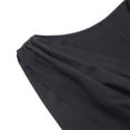 thumbnail image 4 of Women Long Evening Dress Solid Color One Shoulder Backless V Neck Dress, 4 of 5