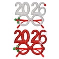 thumbnail image 2 of Dserhfy 2026 New Year Eve Glasses Christmas Party Photo Props for Adults Kids Festive Celebration Eyewear for Countdown Party, 2 of 8