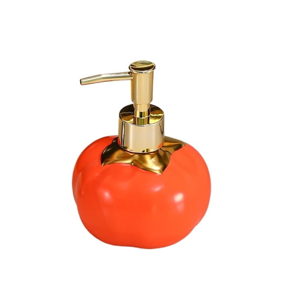Creative Ceramic Lotion Push Bottle With Pump Soap Dispenser For Kitchen And Bathroom