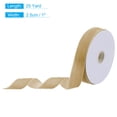 thumbnail image 2 of Uxcell Velvet Ribbon 1" x 25 Yard Single Face Spool Silky for DIY Crafts Gift Wrapping Bow Decoration Khaki, 2 of 5