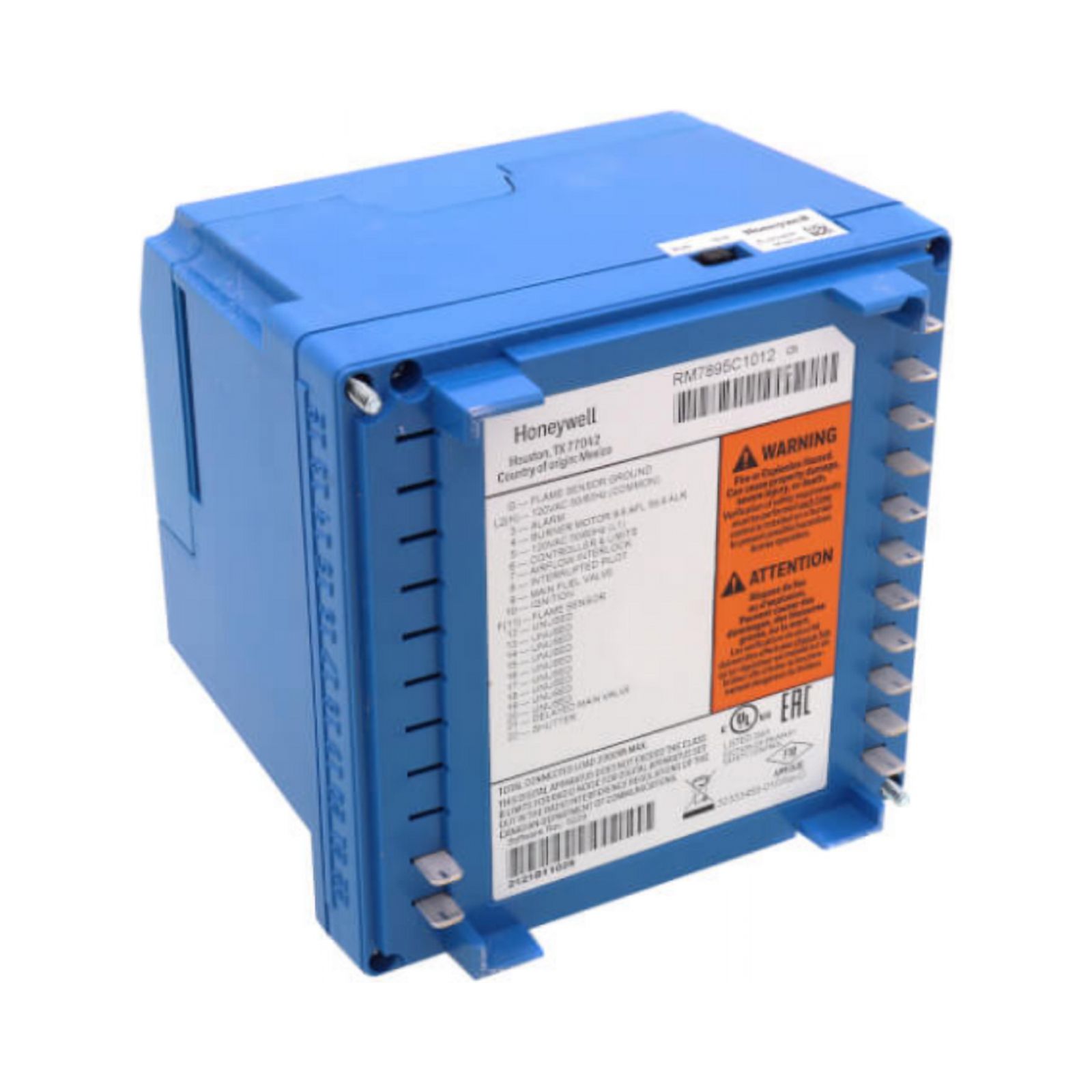 New RM7895C1012 Honeywell Burner Control, Primary control with pre-purge and interrupted pilot for on-off functionality