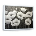 thumbnail image 2 of Designart "Serene Silver Tones In Grey Poppies" Poppies Floater Framed Canvas Prints, 2 of 5