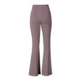 thumbnail image 5 of ShaoRunShi Womens Yoga Pants High Waisted Tummy Control Flare Leggings Bell Bottom Yoga Dress Pants Seamless Bootcut Pants, 5 of 10
