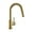 4 Brushed Gold, variant on Modern Bar Sink Faucet for Kitchen Sink Single Handle with Pull Out Sprayer Hot and Cold Brushed Nickel