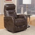 thumbnail image 3 of Pemberly Row Polyester/PU Power Swivel Glider Recliner in Truffle Brown, 3 of 6