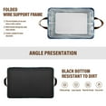 thumbnail image 6 of Yayeee Foldable Storage Basket for Shelves with Handles Set of 2 Waterproof Cloth Bins, Night Floating Whale, 6 of 7
