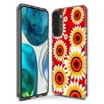 thumbnail image 3 of MUNDAZE LG Stylo 6 Yellow Sunflowers Polkadot on Red Double Layer Phone Case Cover, 3 of 5