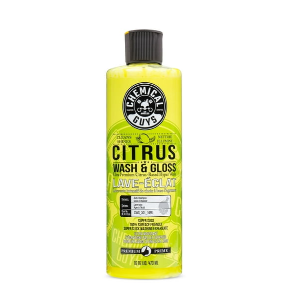 Shampooing auto concentré Chemical GuysAgent de lavage et lustrage aux agrumes Agent de lavage et lustrage