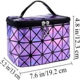 thumbnail image 3 of RAGUPEL Makeup Bag with Mirror,Travel Essentials for Women & Girls,Travel Makeup Bag with Mirror Cosmetic Organizer Storage Case (Purple), 3 of 7
