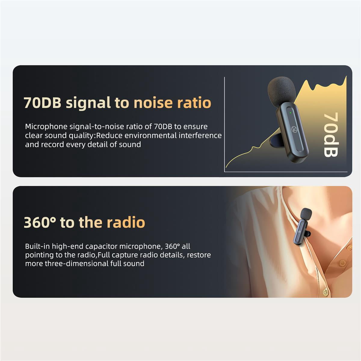Turnstile Audio 3-In-1 Multifunctional Wireless Lavalier Microphone