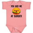 thumbnail image 3 of Inktastic You Had Me at Burger Boys or Girls Baby Bodysuit, 3 of 5