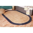 thumbnail image 3 of Chouhan Rugs Natural Jute Navy Bordered Rug Bohemian Rug Decor Rug Handwoven Rug Custom Rug Decorative Rug, 3 of 6