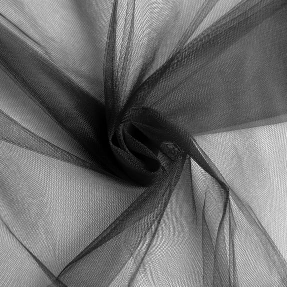 1 Pc, Tulle Fabric Bolt Roll 54" X 40 Yards - Black For Creating Bows, Swags, Ceiling Decor, Centerpieces