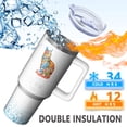 thumbnail image 3 of Gift for Mom: 40oz Insulated Tumbler, Stainless Steel Vacuum Thermos Cup with Straw Lid, Keeps Beverages Cold for Hours, Perfect Mother's Day Gift Idea for Her, Grandma, 3 of 5