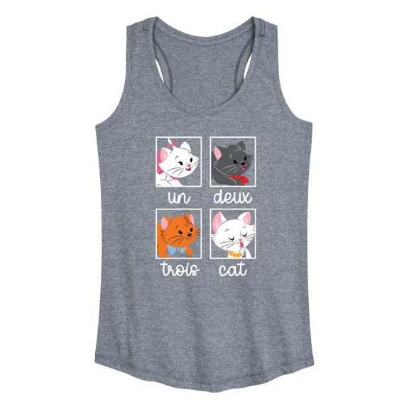 Disney Classics - Cats & Dogs - Un Deux Trois Cat - Women's Racerback Tank Top