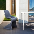 thumbnail image 3 of Luxury Commercial Living 28" White Patio Square Stackable Dining Table, 3 of 8
