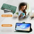 thumbnail image 6 of Crossbody Wallet Case For Samsung Galaxy S26 Ultra, PU Leather Flip with Zipper Pocket, Card Slots & ID Window, RFID Blocking Magnetic Closure Detachable Strap & Kickstand for Women Men,Darkgreen, 6 of 12