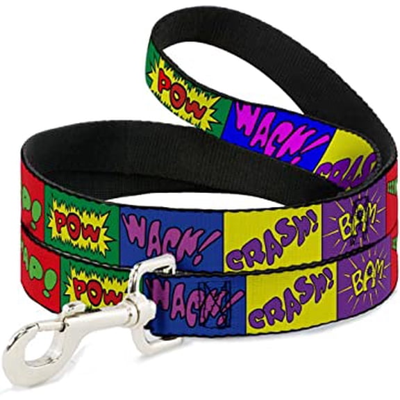 Dog Leash Sound Effect Blocks Multi Color 4 Feet Long 0.5 Inch Wide
