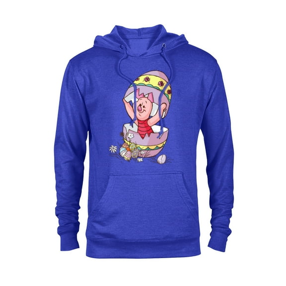 Disney Winnie the Pooh Piglet Easter Egg - Pullover Hoodie for Adults - Customized-Royal Heather