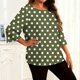 thumbnail image 2 of TaTaai Long Sleeve Gradient Top for Plus Size, Women's Casual T-Shirt Blouse, Round Neck Loose Fit, Soft Home Wear, All Seasons Everyday Attire Gift, 2 of 6
