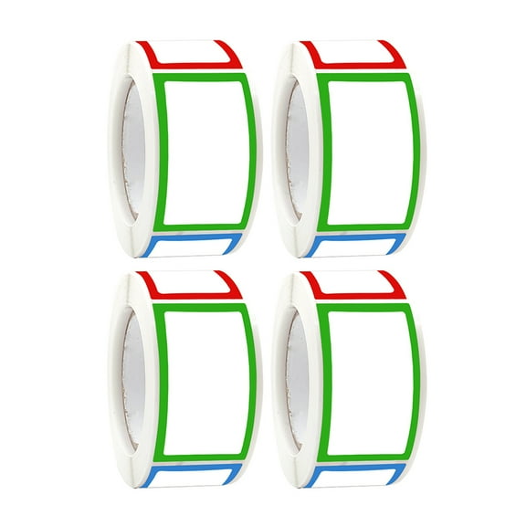 Howish name tags Colorful Border Name Tags Stickers for School Office Home(1.77"X0.98"X0.04")