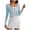 c01Blue, variant on JGGSPWM Women's Shrug Sweaters Tie Front Long Sleeve Rib Knit Bolero Open Front Cropped Cardigan Jacket Tops Black L