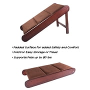 Pet Adobe Foldable Wooden Pet Ramp, Brown