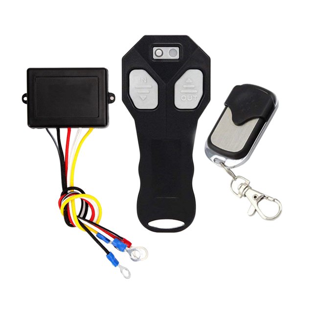 Nuevos kits de control remoto de cabrestante inalámbrico, controlador de auricular de interruptor de 12V, para camiones de automóviles ATV SUV - Opción 2 Sunnimix control remoto inalámbrico del cabrestante