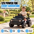 thumbnail image 3 of 12V Licensed Ford Bronco Raptor Powered Ride on Toy Cars, Kids Electric Car for Toddlers with Music, LED Lights, Horn, Ages 2+, Blue, 3 of 10
