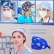 thumbnail image 3 of Paquete De 4 Gorros De Trabajo Para Enfermera, Servicio Prolongado, Color Puro, Botón Pulido Opaco, Gorros De Trabajo Multifuncionales Unisex, Uniformes De Trabajo Advancent AP008643-15, 3 of 5