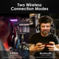 thumbnail image 4 of Easysmx V02w Audifonos Inalambricos Gamer Bluetooth Con Microfono Para Pc Ps5 Ps4 Tableta Android IOs Móvil 3.5mm Para Xbox Control RGB Diadema, 4 of 8