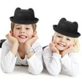 thumbnail image 3 of UPGRATOR Black Cat Ear Top Hat Polyester Costume Hat with Adorable Design for Pet Use, 3 of 5
