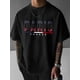 thumbnail image 1 of Camiseta informal con bloques de color inspirados en París para hombre. Poliéster transpirable, lavable a máquina. Cuello redondo y manga corta. Ideal para uso diario y deportivo. Para adultos, hombre, 1 of 6