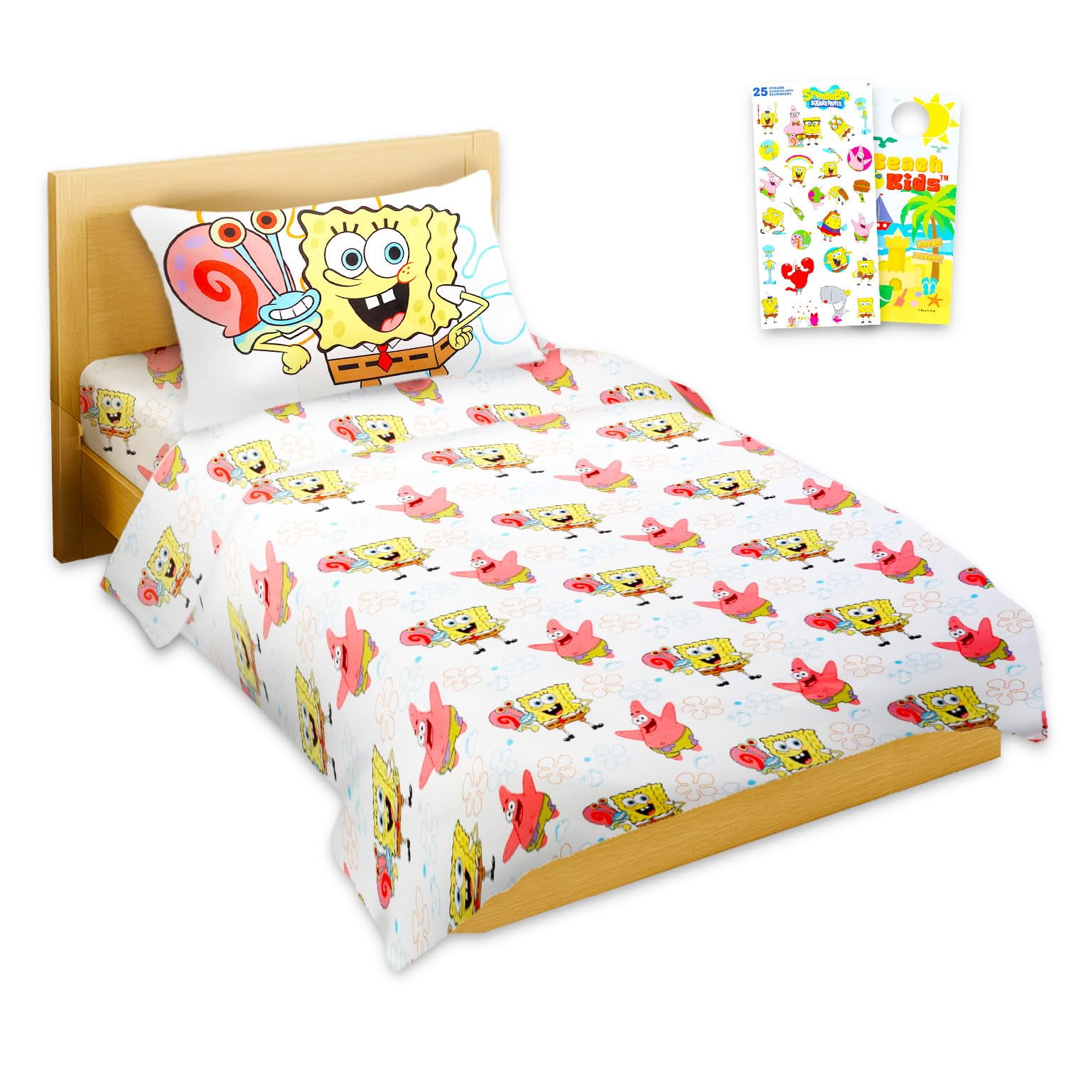 スポンジボブ ダブルシーツセット Twin bed set スポンジボブ ベッド スポンジボブ 3ピース シーツ