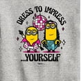 thumbnail image 3 of Despicable Me Minions - Dress To Impress Yourself  - Toddler & Youth Crewneck Fleece Sweatshirt, 3 of 5