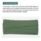 thumbnail image 3 of Uxcell 1Pcs Cinta de sesgo de algodón de un pliegue para coser 1 pulgada x 10 yardas verde claro, 3 of 7