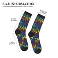 thumbnail image 3 of KLL Magical Mushrooms and Flowers Print Cool Socks Men's Women's Crew Socks Funny Crazy Novelty Stockings, 3 of 7