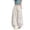 Beige, variant on lnmuld Girls Lightweight Textured Balloon Pants Elastic High Waist Curved Split Seam Elastic Loose Casual Daily Pants Size:12-13 Years