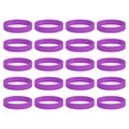 thumbnail image 1 of 30Pcs Silicone Rubber Bands Non-slip 3.54 Inch Flat for Books, Purple, 1 of 6