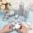 thumbnail image 3 of 30 Pack 1 OZ Tin Cans Screw Top Round Aluminum Cans Screw Lid Containers - Great for Store Spices Candies Tea or Gift Giving (Platinum), 3 of 9