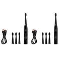 thumbnail image 1 of 2X Cepillo de Dientes Eléctrico Sónico Ultrasónico Cepillos de Dientes de Carga Cepillo Temporizador Negro, 1 of 5