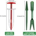 thumbnail image 2 of HUGFEGWE 6 Pieces Mini Sowing Seed Dispenser Sower Small Seed Spreader Seed Planter Tool, Handheld Seed Planter, Seed Sower Tool with Seedlings Dibber(6pcs-A) CA919-77252, 2 of 7