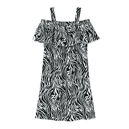 

DNDKILG Baby Toddler Girls Sleeveless Sundress Dresses Floral Summer Dress Gray 2Y-10Y 130