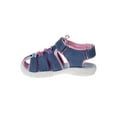 thumbnail image 2 of Rugged Bear Girls  Closed Toe Toddler Sandal S with Adjustable Hook And Loop Closure, Denim Pink, 9, 2 of 5
