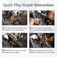 thumbnail image 6 of 4x Spark Plug Port Insert Installer Tools m14 x 1.25 Fit for Ford Triton Motor 4.6L 5.4L 6.8L V-10 Two Valve Engines 1996-2003 Replace#: 389100 389-100, 6 of 6