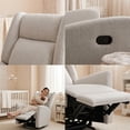 thumbnail image 4 of Sillon Reclinable Giratorio Con Mecedora Möma Mila Gris Claro, 4 of 7